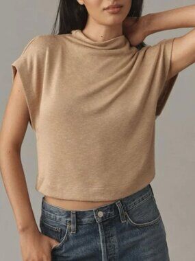 Anthropologie Sleeveless Funnel-Neck Top - Size XXS